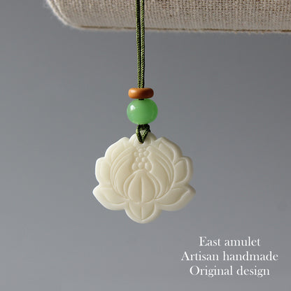 Lotus Flower Pendant (Tagua Nut)