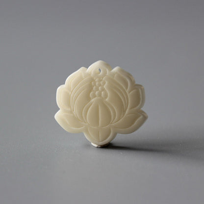 Lotus Flower Pendant (Tagua Nut)