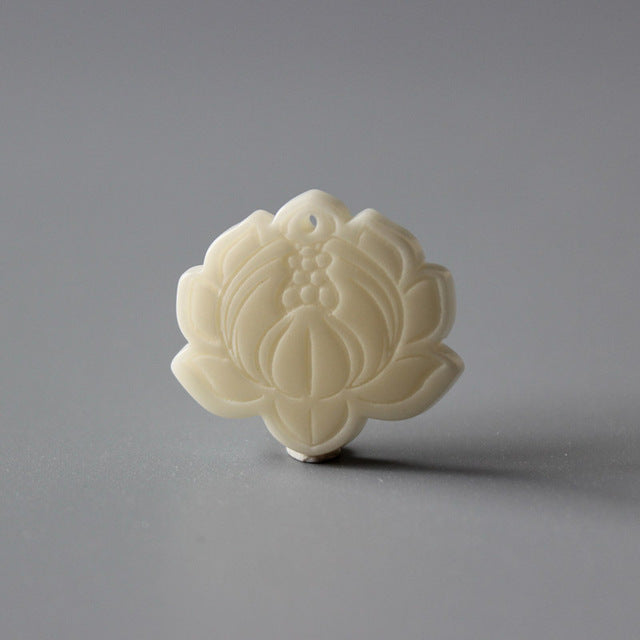 Lotus Flower Pendant (Tagua Nut)