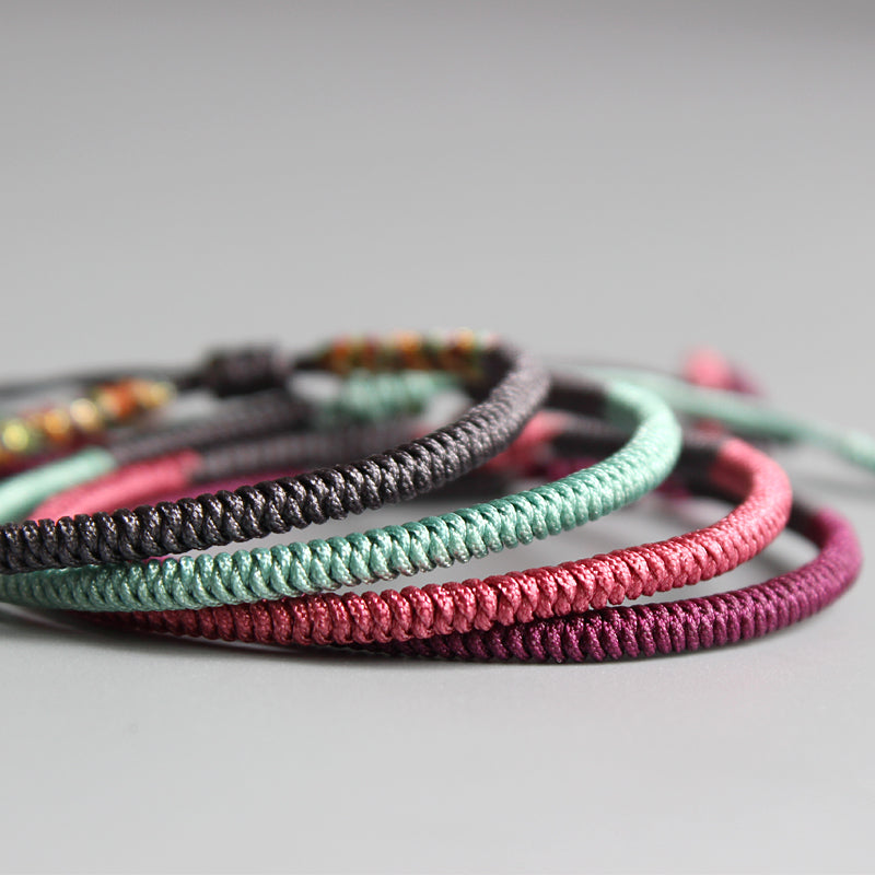 Handmade Tibetan Blessed Knots for "Happiness"