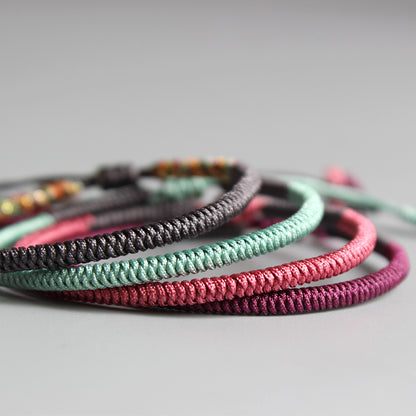 Handmade Tibetan Blessed Knots for "Happiness"