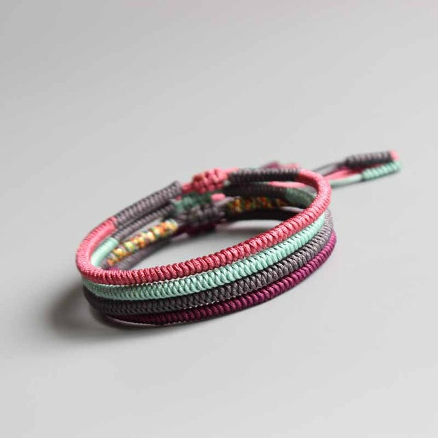Handmade Tibetan Blessed Knots for "Happiness"