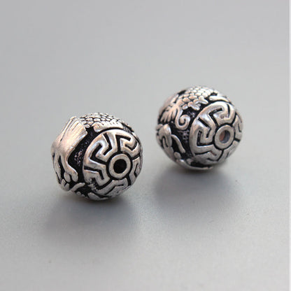 Dragon Pattern Creativity Pendant (White Copper)