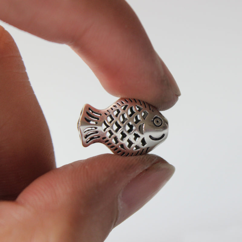 Lucky Fish Fertility Pendant (White Copper)