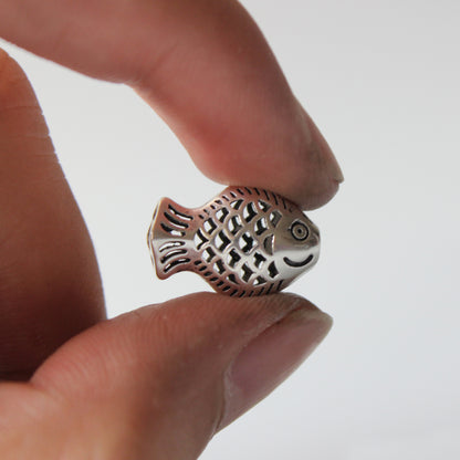 Lucky Fish Fertility Pendant (White Copper)
