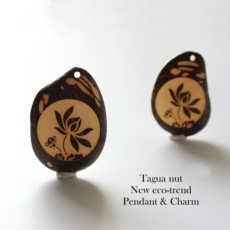 Lotus Flower Enlightenment Pendant (Tagua Nut)