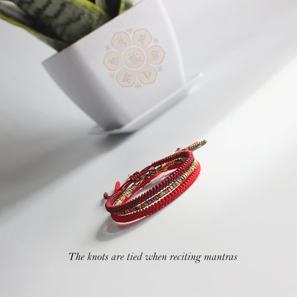 Handmade Tibetan Blessed Knots for "Protection & Health"