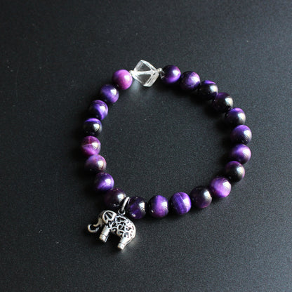 Health Charm (Violet Gemstone and Pure Quartz)