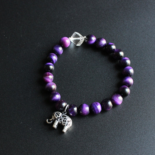 Health Charm (Violet Gemstone and Pure Quartz)