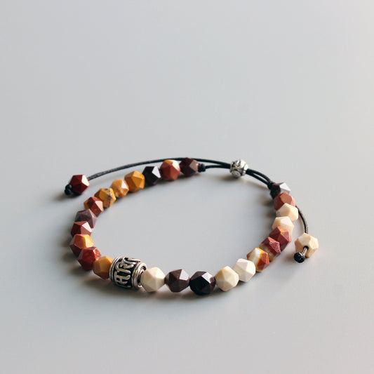 Buddhist Handcrafted Nature Sandalwood Bracelet for "Prayer & Blessings"