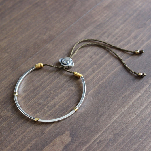 Divine and Spirit Uplifting Silver Bangle (Metal)