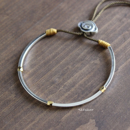 Divine and Spirit Uplifting Silver Bangle (Metal)