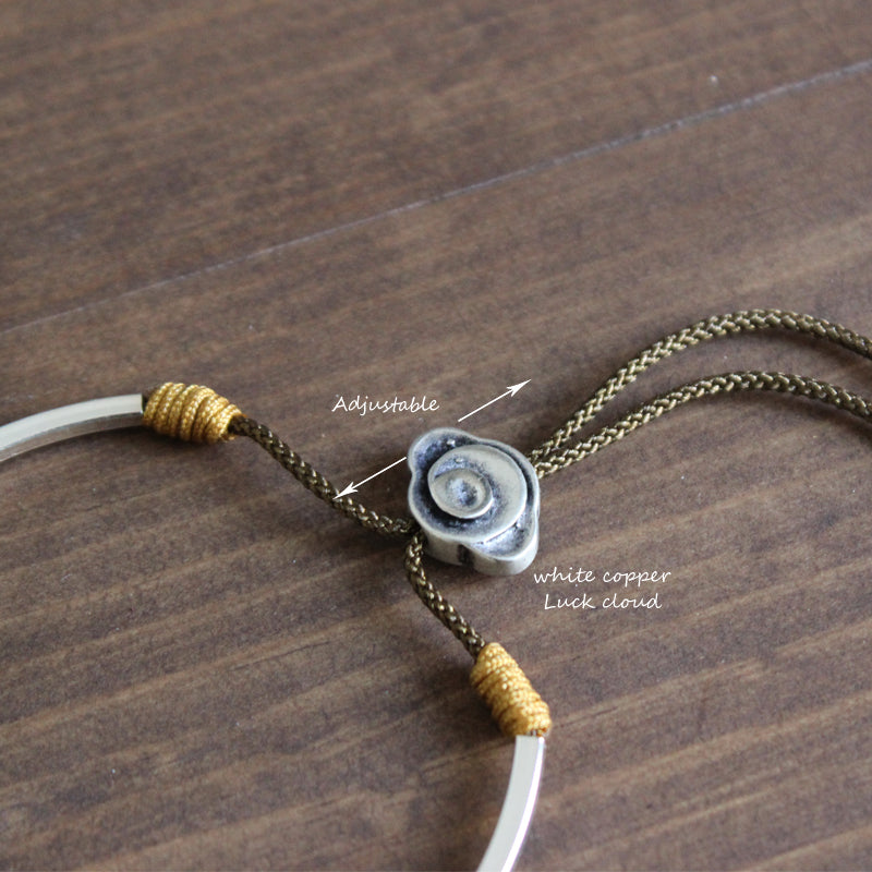 Divine and Spirit Uplifting Silver Bangle (Metal)