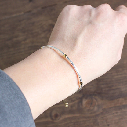 Divine and Spirit Uplifting Silver Bangle (Metal)