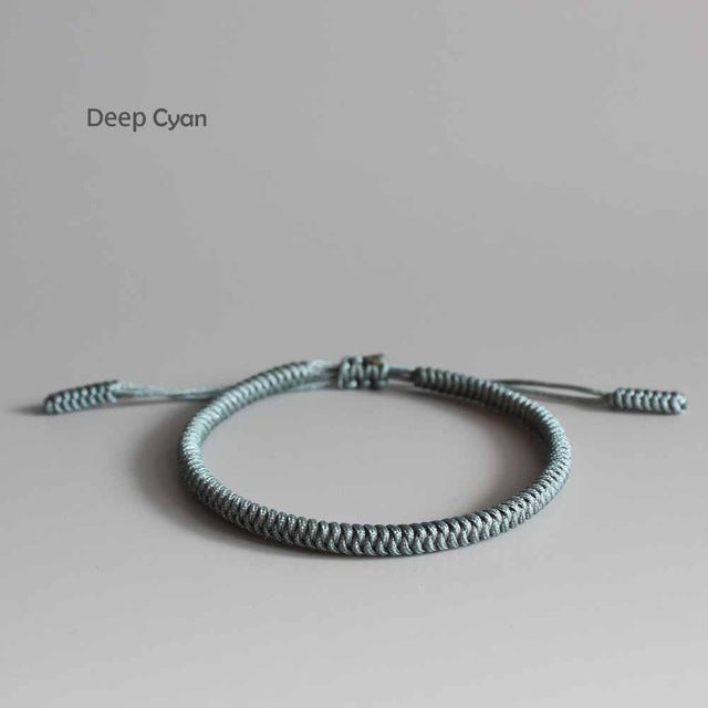 Handmade Tibetan Blessed Knots for "Best Friends" (Calm Blue)