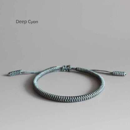 Handmade Tibetan Blessed Knots for "Best Friends" (Calm Blue)