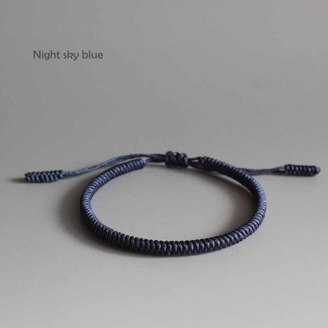 Handmade Tibetan Blessed Knots for "Best Friends" (Calm Blue)