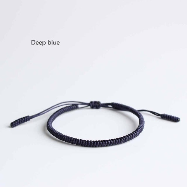 Handmade Tibetan Blessed Knots for "Best Friends" (Calm Blue)