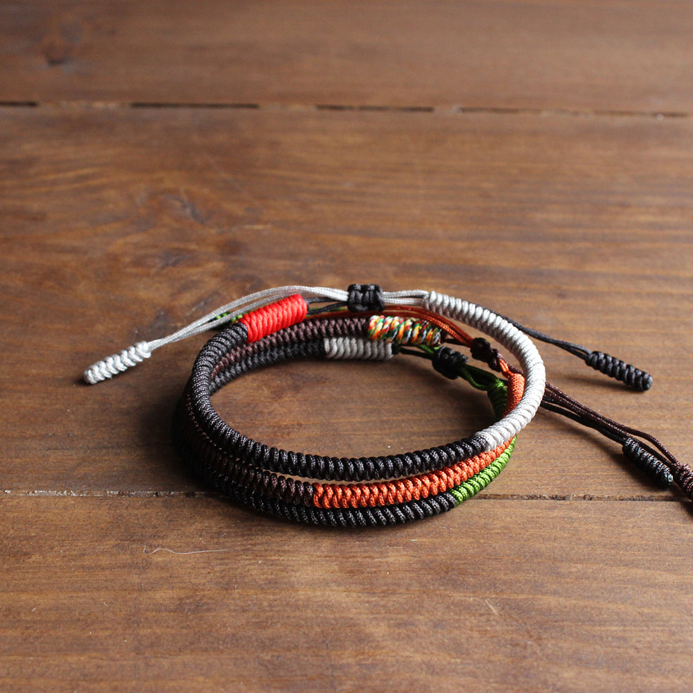 Handmade Tibetan Blessed Knots for "All Good" (based on the Words of Buddha)