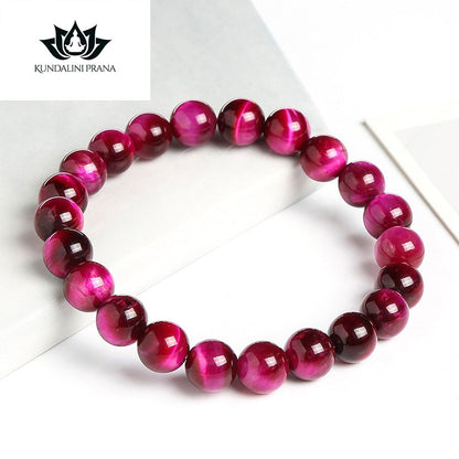 Natural Crystal Gemstone ~ Essence Blue Tiger Eye Bracelet ~ for "Protection, Memory and Strength"