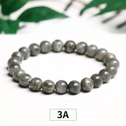 Natural Crystal Gemstone ~ Spectrolite Labradorite Bracelet & Grey Moonstone ~ for "Healing and All Attraction"