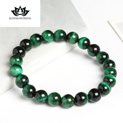 Natural Crystal Gemstone ~ Essence Blue Tiger Eye Bracelet ~ for "Protection, Memory and Strength"